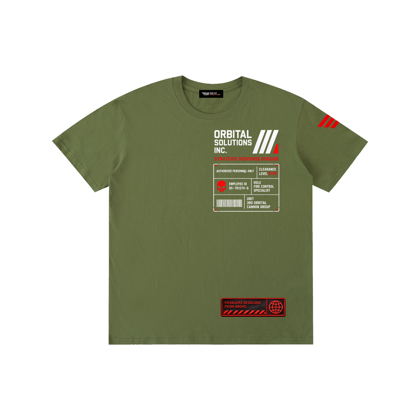 HELLDIVERS 2 Inspired Graphic T-Shirt - Army Green